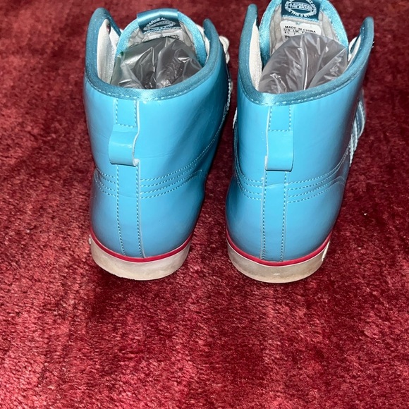 Adidas Blue High-Top Sneakers for Women - Picture 2 of 7